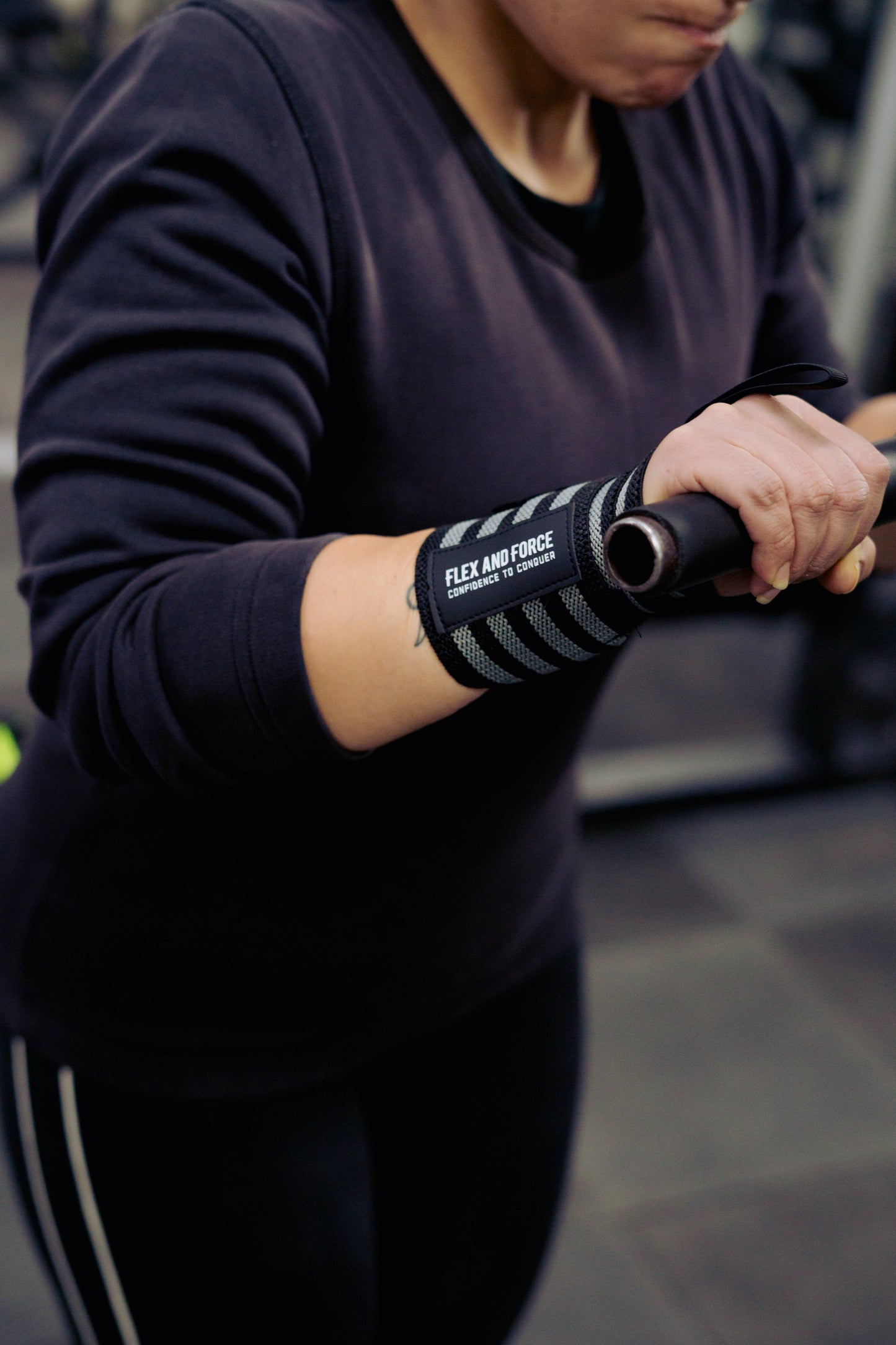 Premium Polyster Wrist Support for Exercise & Weight Lifting with Thumb Loop Strap - for Men & Women