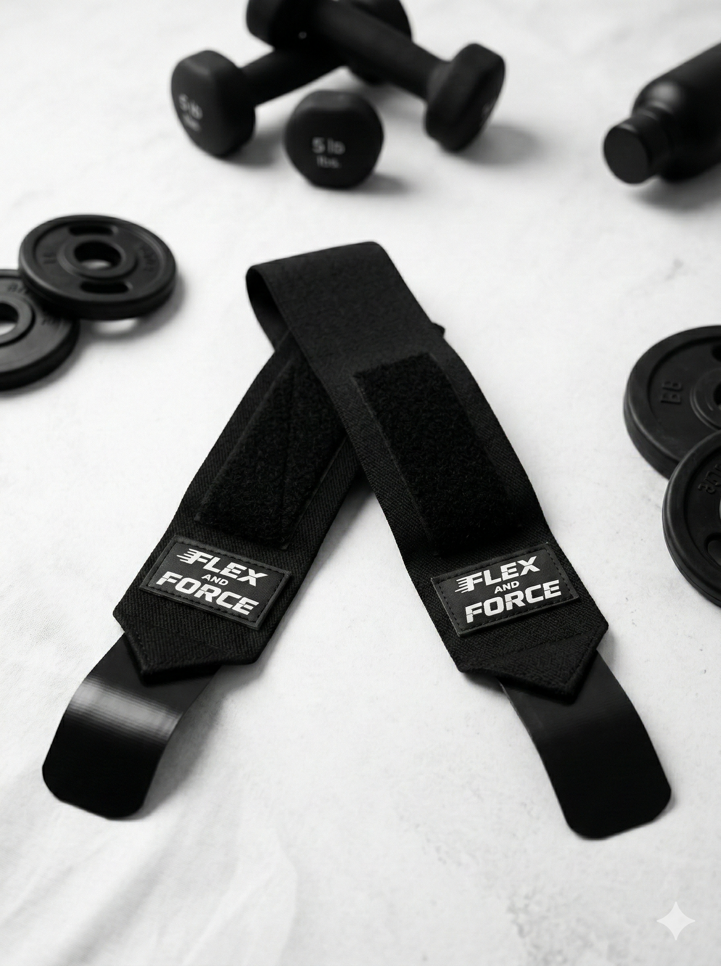 Pro Wrist Wraps for Gym & Heavy Lifting — 3mm Nylon with Imported Velcro | Flex and Force