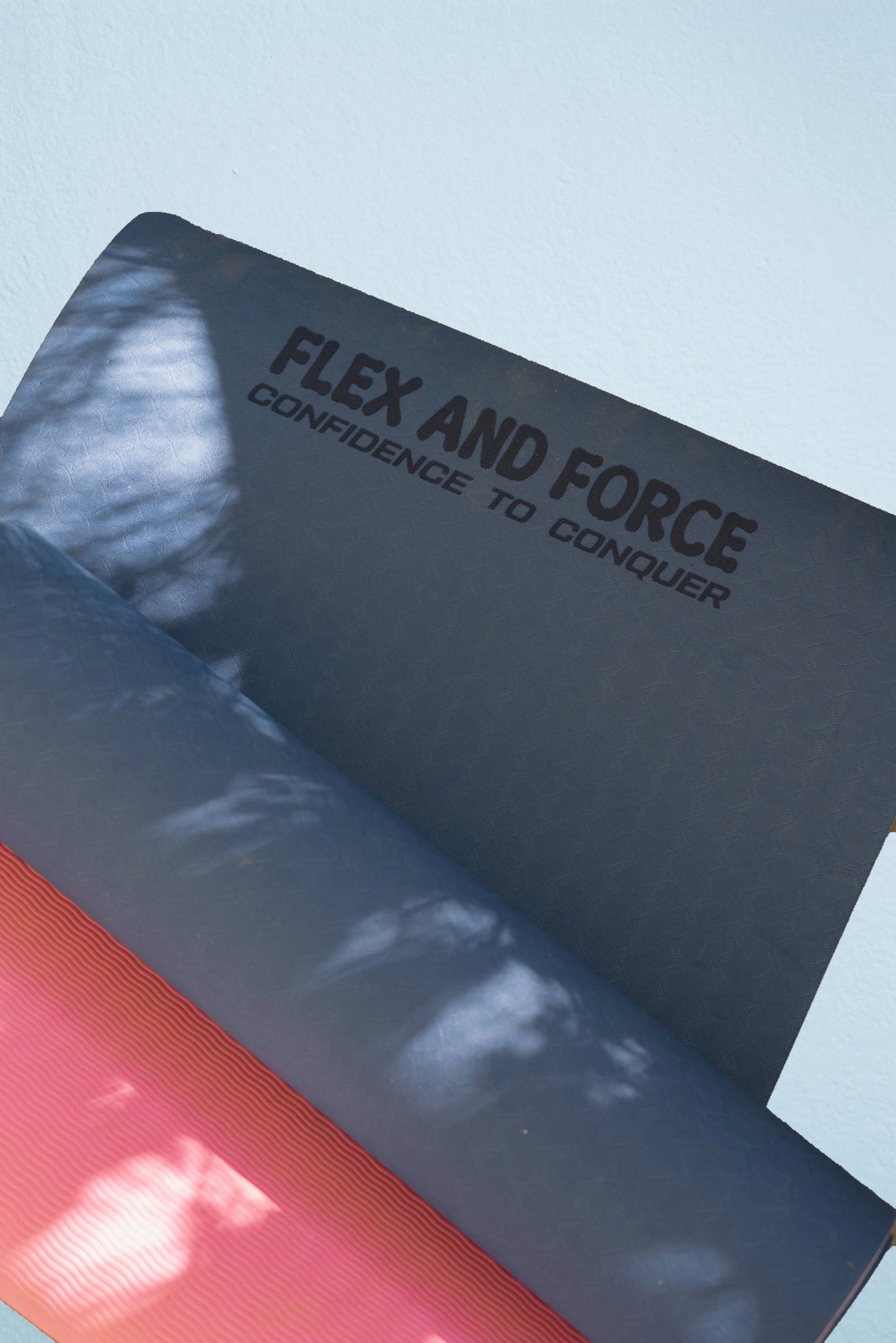 Premium TPE Anti-skid Ultrasoft Dual Color Yoga Mat 6mm thick, Strap, Polyester bag