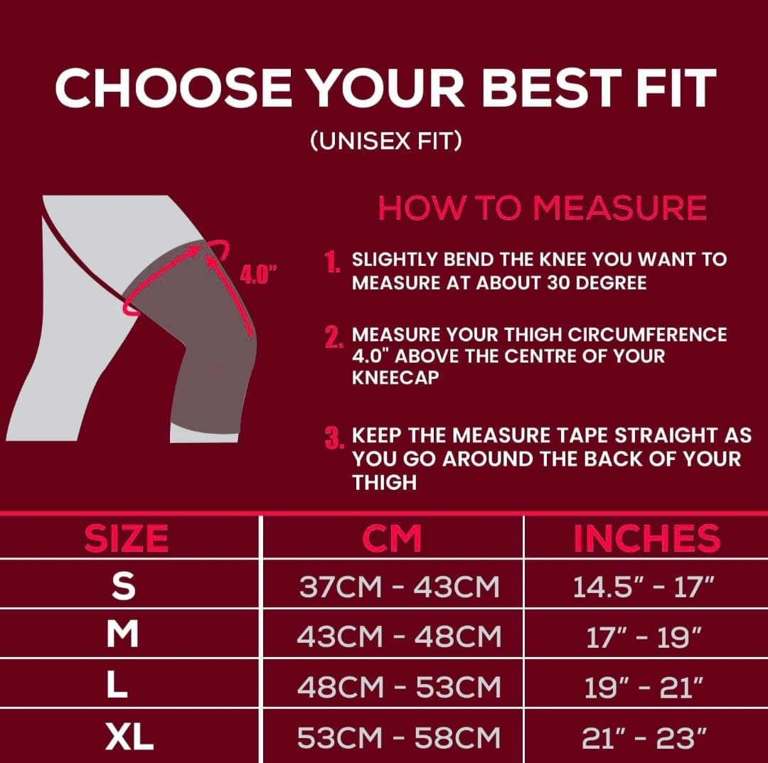 Knee cap | Knee supporter, Compression Support for Gym, Running, Cycling, Sports, Jogging, Workout, Pain Relief