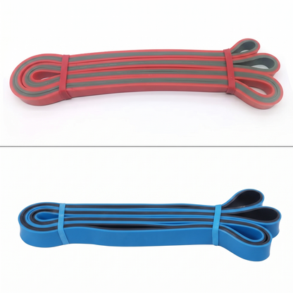 Resistance Band Set of 2 (Light + Heavy) - For Rehab, Stretching & Full Body Workout | Flex and Force
