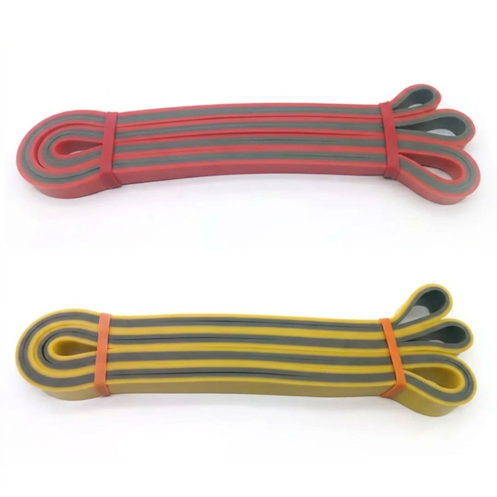 Resistance Band Set of 2 (Light + Medium) - For Rehab, Stretching & Full Body Workout | Flex and Force