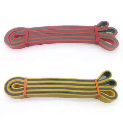 Resistance Band Set of 2 (Light + Medium) - For Rehab, Stretching & Full Body Workout | Flex and Force