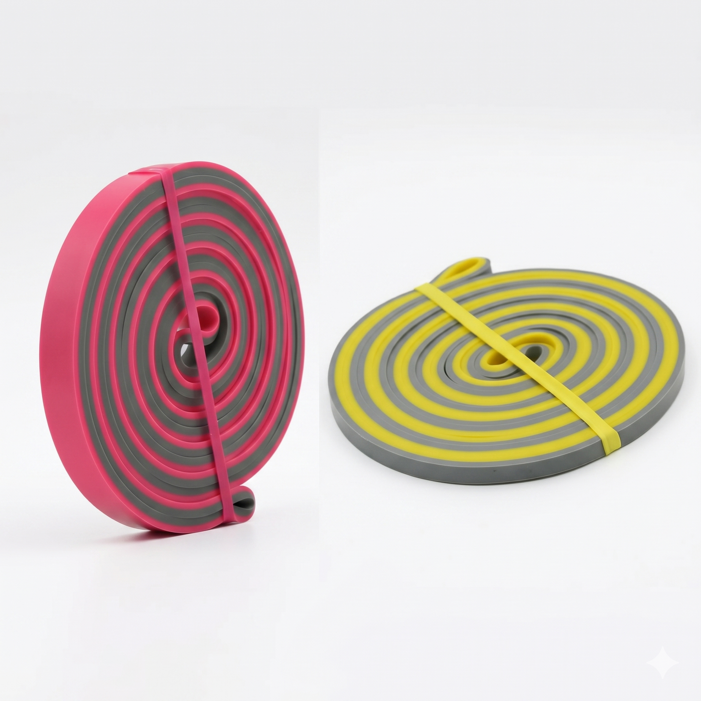 Resistance Band Set of 2 (Light + Medium) - For Rehab, Stretching & Full Body Workout | Flex and Force