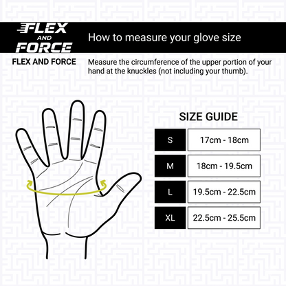 Flex and Force Sports Gloves with Adjustable Wrist Wrap Support (Unisex)