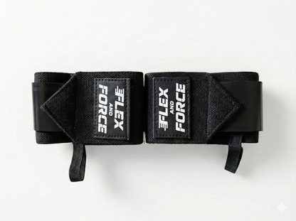 Pro Wrist Wraps for Gym & Heavy Lifting — 3mm Nylon with Imported Velcro | Flex and Force
