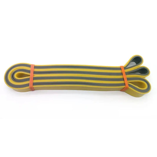 Medium Resistance Band | Thera Band for Workout, Toning and Stretching at Home, Gym, Pilates - Yellow (Medium Resistance 15-30 Kg)